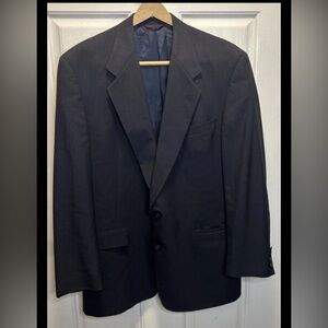 Hart Schaffner Marx Charcoal 100% Wool Softly Tailored Blazer Sport Coat USA 44R
